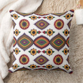 Modern Knitted Sunflower & Mandala Pattern Throw  クッション (ブランケット)