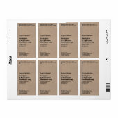 Modern Kraft Paper Style Soap Packaging Label ラベル (フルシート)