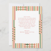 Modern Kwanzaa Kente Pattern 1-Photo シーズンカード (裏面)