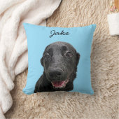Modern Labrador Retriever Illustration | Add Name クッション (ブランケット)
