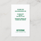 Modern Land Surveyor Topography Map 名刺 (裏面)