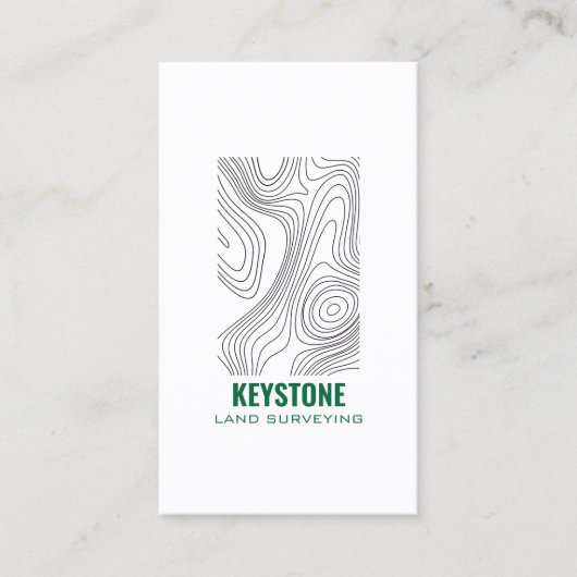 Modern Land Surveyor Topography Map 名刺 (正面)