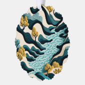 Modern Landscape オーナメントカード (左)