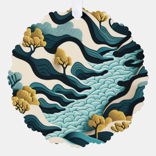 Modern Landscape オーナメントカード (正面)