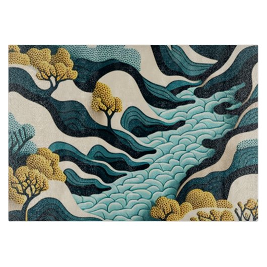Modern Landscape カッティングボード (正面)