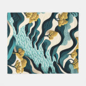 Modern Landscape フリースブランケット (正面(横))