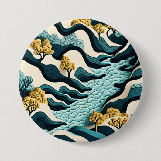 Modern Landscape 缶バッジ (正面)