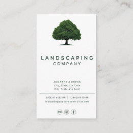 Modern Landscaping Business Card 名刺