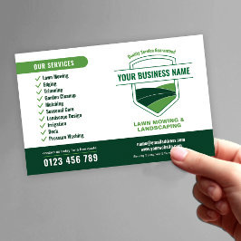 Modern Landscaping Lawn Mowing Marketing チラシ
