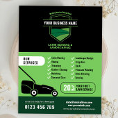 Modern Landscaping Lawn Mowing Marketing チラシ