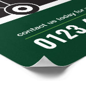 Modern Landscaping Lawn Mowing Marketing ポスター (角)