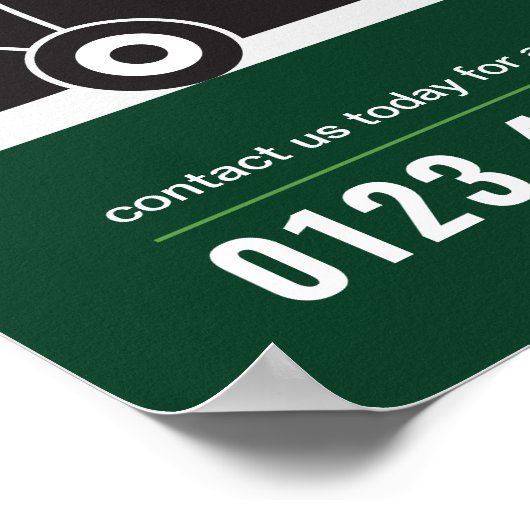 Modern Landscaping Lawn Mowing Marketing ポスター (角)