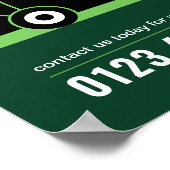 Modern Landscaping Lawn Mowing Marketing ポスター (角)