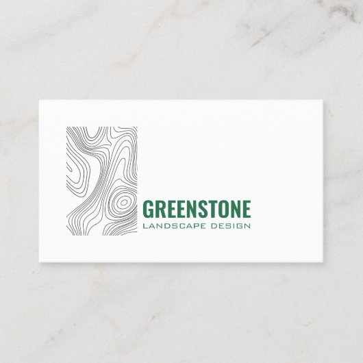 Modern Landscaping Minimal Topography Design 名刺 (正面)