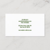 Modern Landscaping Minimal Topography Design Green 名刺 (裏面)