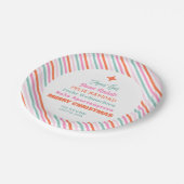 Modern Languages Family Merry Christmas ペーパープレート (アングル)