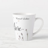 Modern L'Art de Vivre Aesthetic Personalized カフェラテマグ (右)