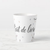 Modern L'Art de Vivre Aesthetic Personalized カフェラテマグ (正面)