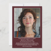 Modern Laurels 3 Photo Class of 2026 Graduation  案内状 (裏面)