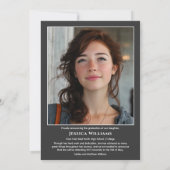 Modern Laurels 3 Photo Class of 2026 Graduation  案内状 (裏面)