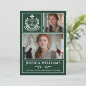 Modern Laurels 3 Photo Class of 2026 Graduation  案内状 (スタンド正面)