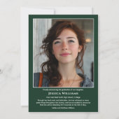 Modern Laurels 3 Photo Class of 2026 Graduation  案内状 (裏面)