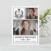 Modern Laurels 3 Photo Class of 2026 Graduation  案内状 (スタンド正面)