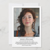 Modern Laurels 3 Photo Class of 2026 Graduation  案内状 (裏面)