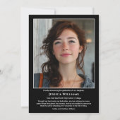 Modern Laurels 3 Photo Class of 2026 Graduation  案内状 (裏面)