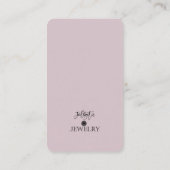 Modern Lavender Colored Earring Display 名刺 (裏面)