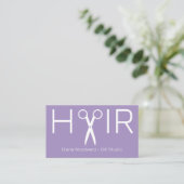 Modern Lavender Hairdresser Flat Loyalty Card ロイヤリティカード (スタンド正面)