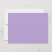 Modern Lavender Purple Bold Monogram ノートカード (裏面)