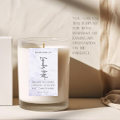 Modern Lavender Rustic Label 長方形シール