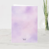 Modern Lavender Typography Engagement Party Invite カード (裏面)