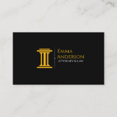 Modern Law & Justice Business Card | Attorney  名刺 (正面)