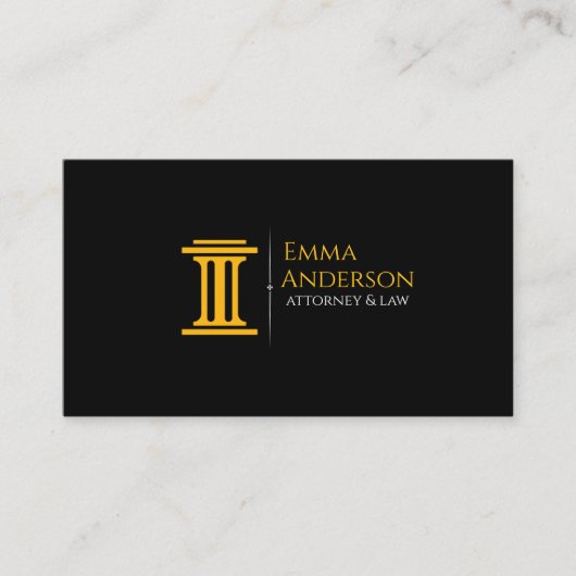 Modern Law & Justice Business Card | Attorney  名刺 (正面)
