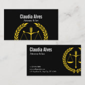 Modern Law & Justice Business Card | Attorney 名刺 (正面/裏面)