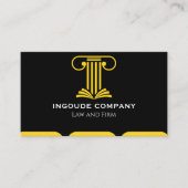 Modern Law & Justice Business Card | Attorney 名刺 (正面)