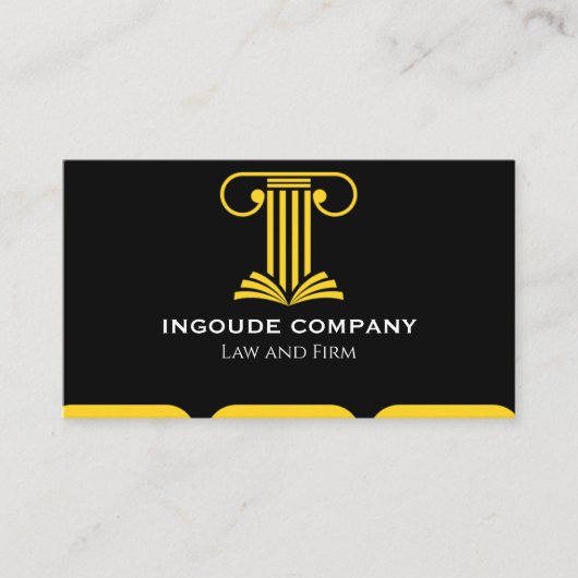 Modern Law & Justice Business Card | Attorney 名刺 (正面)