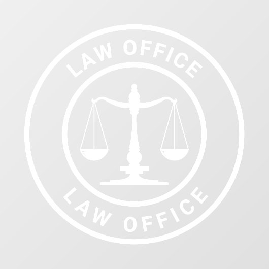 Modern Law Office Welcome ウィンドウサイン (シート)