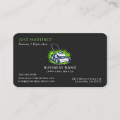 Modern Lawn Care and Service Black Green 名刺 (正面)