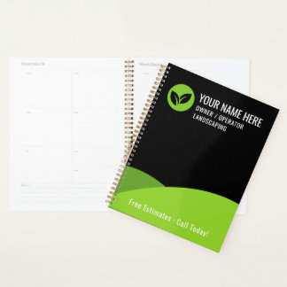 Modern Lawn Care Landscaping Business プランナー手帳