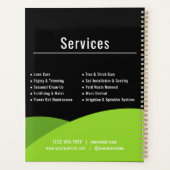 Modern Lawn Care Landscaping Business プランナー手帳 (裏面)