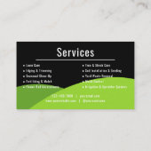 Modern Lawn Care Landscaping Business 名刺 (裏面)
