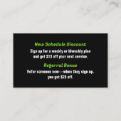 Modern Lawn Care & Landscaping Loyalty Card 名刺 (裏面)