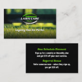Modern Lawn Care & Landscaping Loyalty Card 名刺 (正面/裏面)