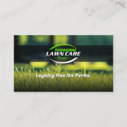 Modern Lawn Care & Landscaping Loyalty Card 名刺