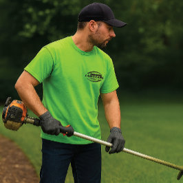 Modern Lawn Care & Landscaping T-Shirt – Green Gra Tシャツ