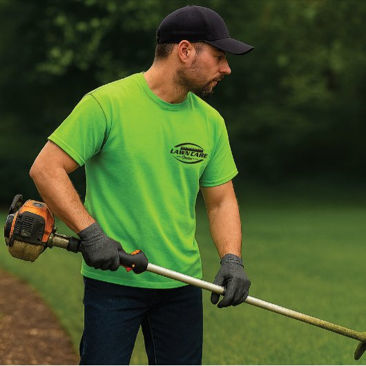 Modern Lawn Care & Landscaping T-Shirt – Green Gra Tシャツ