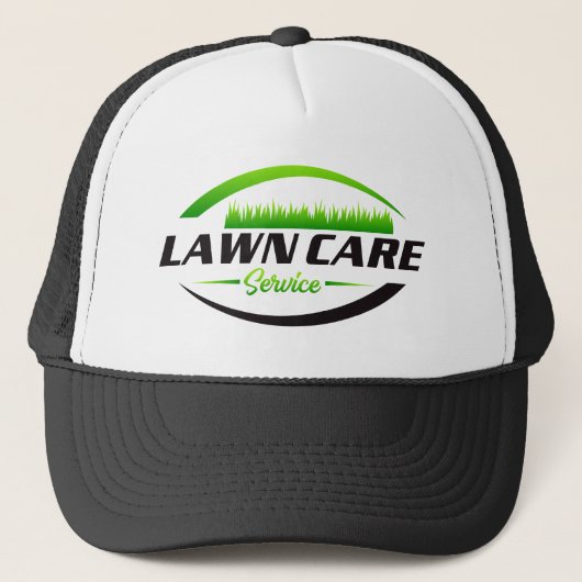 Modern Lawn Care & Landscaping Trucker Hat キャップ (正面)